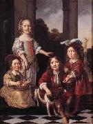 MAES, Nicolaes Portrait of Four Children Germany oil painting artist